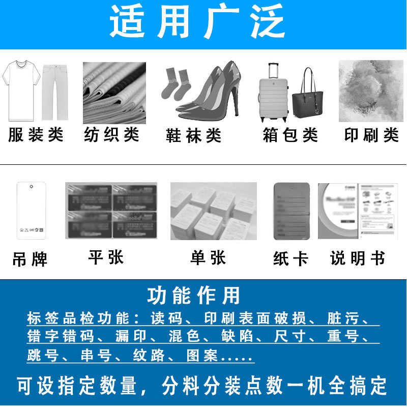 标簽檢測應用行業